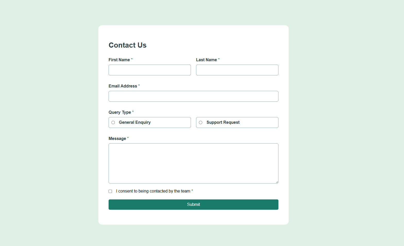 Contact Form